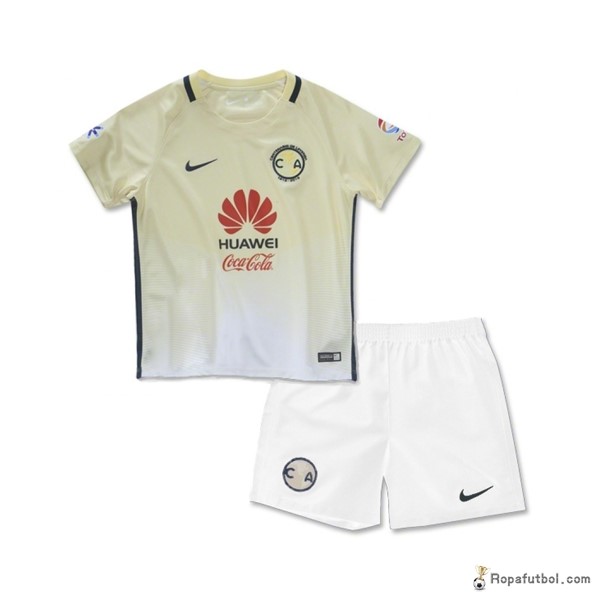 Camiseta Club América Replica Primera Ropa Niños 2016/17 Amarillo